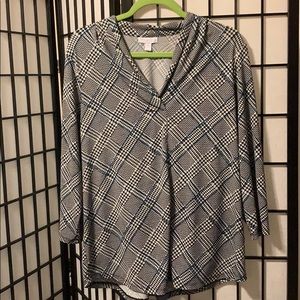 Houndstooth Blouse - XL